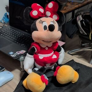 Disney Minnie Mouse Plush Toy - Red and White